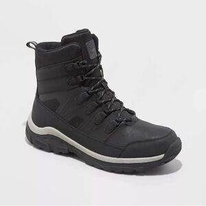 All in Motion Men's Black Snow Boots